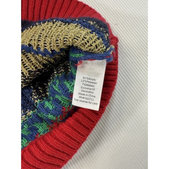 Celebrate Together Ugly Christmas Sweater L Santa Astronaut Novelty Galaxy Space - Picture 6 of 7